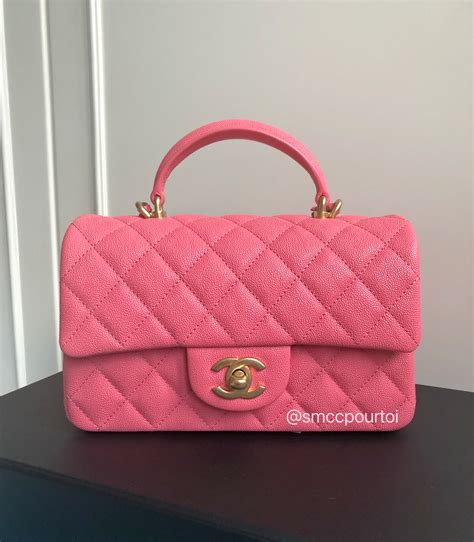 chanel cf mini 17cm price|chanel mini with top handle.